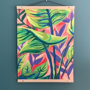 Tropical painting on canvas